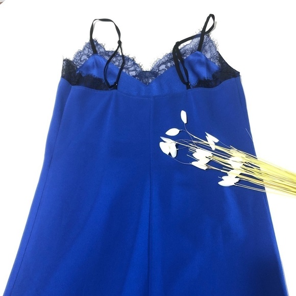 BCBG MAXAZRIA Astrella Lace Trim Crepe Slipdress - Picture 6 of 10